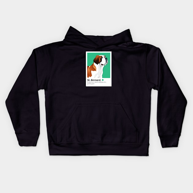 Best Dog - St Bernard Kids Hoodie by FoxCrew